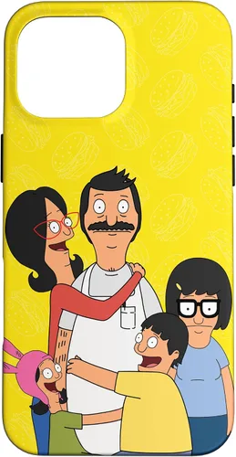Vista 19 de Funda para iPhone 12 Pro Max Bob Burgers Bob Linda Gene Tina Louise Family Hug