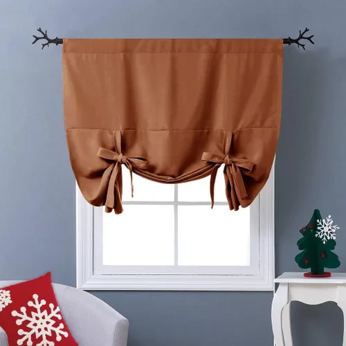Vista 107 de NICETOWN Cortina Opaca con Aislamiento Térmico – Persiana Enrollable para Ventana de Bebé para Dormitorio/Acción de Gracias