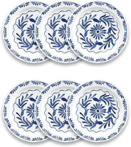 Vista 10 de Azul - Pinzas para ensalada de melamina duraderas de 10.6 pulgadas, resistentes a las roturas y aptas para lavavajillas, 2 piezas para interiores