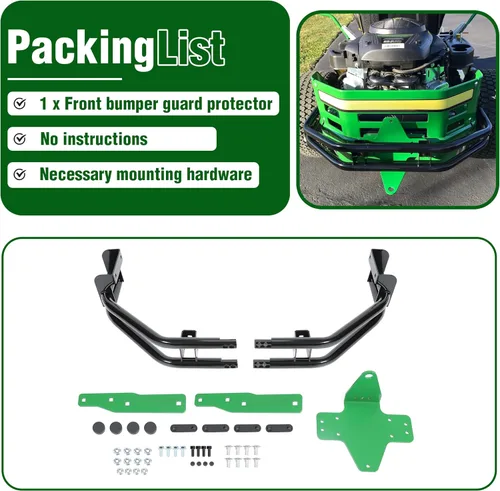 Vista 7 de ECOTRIC Barra de parachoques trasero y kit de enganche para cortacéspedes de giro cero compatibles con John Deere Z235 Z255 Z335E Z335M Z345M Z345R