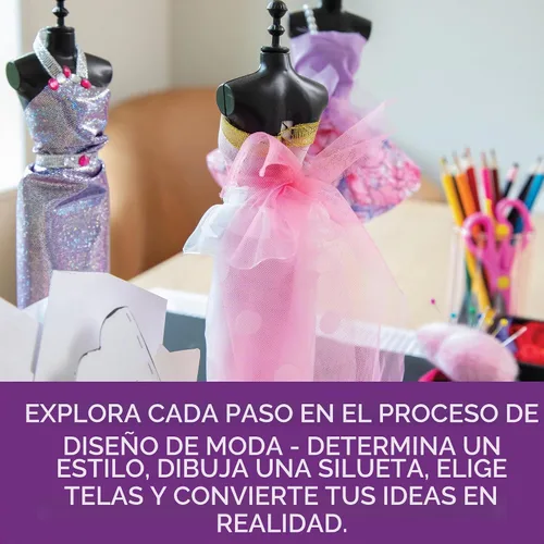 Vista 6 de MindWare Kits de diseño de moda a partir de 8 años - Run The Runway Kit de manualidades para niñas - Actividad de aprendizaje creativa para niños