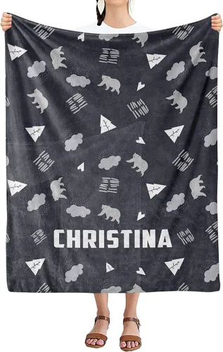 Vista 22 de Manta personalizada con nombre para niños, niños, niñas, regalo de familia, amigos, familiares para cumpleaños, día del niño, Navidad, manta