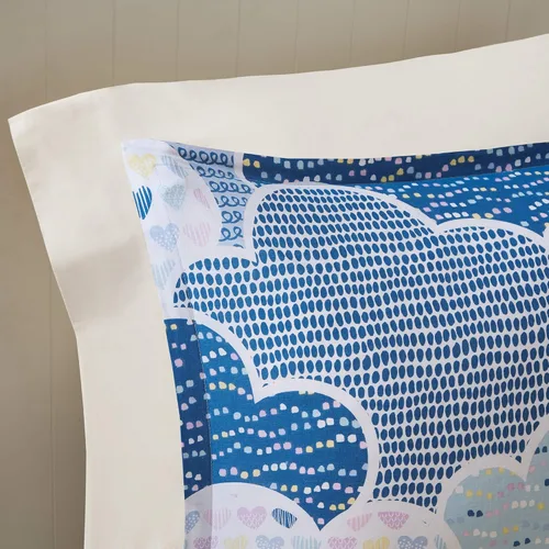 Vista 8 de Intelligent Design Edredón para niños, vibrante, divertido y juguetón con estampado de unicornio alternativo para todas las estaciones, juego