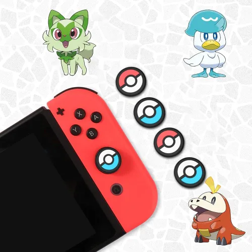 Vista 12 de PERFECTSIGHT Juego de 4 fundas para palanca de mando para Switch Lite/OLED, para Nintendo Switch, para Switch Lite/OLED, cubierta de botón analógica