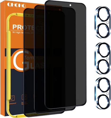 Vista 8 de QHOHQ Paquete de 2+2 protectores de pantalla de vidrio templado para iPad Pro 11 2022/2021/2020 (4ª/3ª/2ª generación) con protector de lente