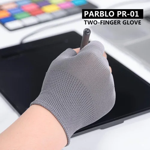 Vista 5 de 3 pares de guantes de trabajo sin dedos para hombres y mujeres, guantes de trabajo sin dedos para construcción, nailon, fitness, ciclismo, Gris