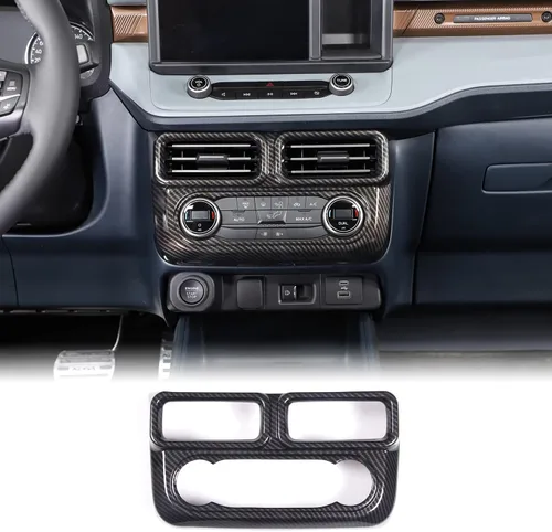 Vista 12 de Aunginsy Cubierta de salida de aire para consola central, compatible con Ford Maverick 2022-2024, control central de automóvil, panel de interruptor