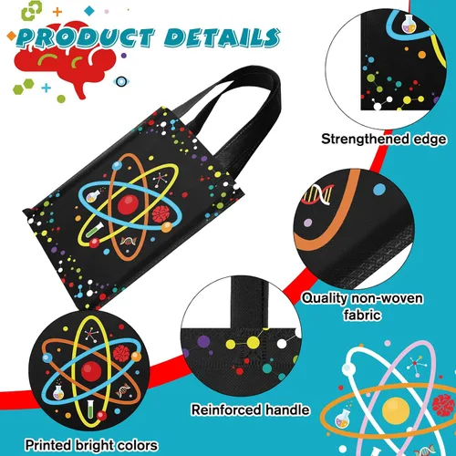 Vista 4 de Ferraycle 24 bolsas de recuerdos de fiesta de ciencia, decoraciones de fiesta para el último día de grado, libros, artículos de papelería, bolsa