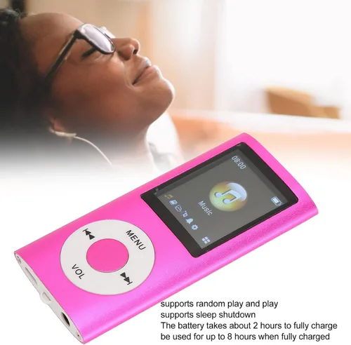 Vista 2 de Reproductor de música MP3 con sonido sin pérdidas (tarjeta SD excluida), reproductor de música portátil, gran memoria de hasta 64 G, reproductor