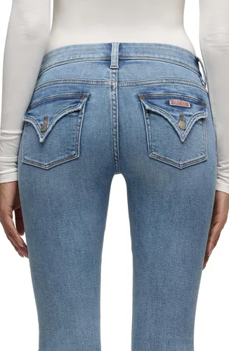 Vista 3 de HUDSON Jeans Beth Baby Bootcut para mujer con bolsillos traseros con solapa Acorn
