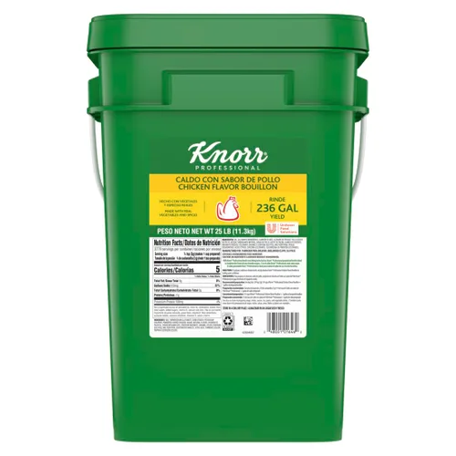 Vista 12 de Knorr Professional Caldo de Res, caldo de carne con base granulada de sabor a carne, caldo como base, marinada, potenciador de sabor, conveniente