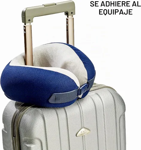 Vista 7 de Go Travel American Dreamer, almohada de viaje de lujo, almohada de cuello Azul Oscuro