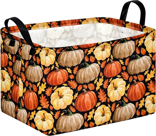 Vista 17 de Rec - Cesta de almacenamiento de fantasmas de Halloween, plegable, organizador de regalo, cestas para almacenamiento en el hogar y la cocina. Boo
