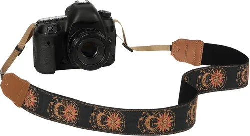 Vista 8 de MoKo Correa para cámara, correa de cámara tejida de algodón, correa universal ajustable para cuello y hombro para videocámara, binoculares y cámaras