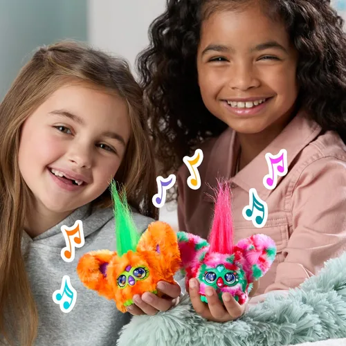 Vista 12 de FURBY Furblets - Paquete de 2 mini amigos navideños Pep-Mint & Sno-Flay, juguetes electrónicos de peluche para niñas y niños de 6 años en adelante