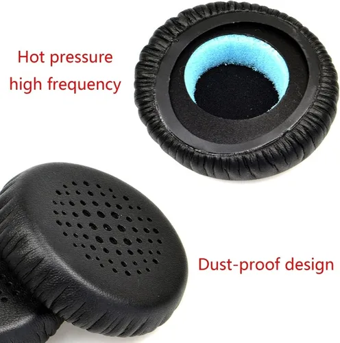 Vista 3 de W570BT - Almohadillas de repuesto de piel de proteína, piezas de reparación compatibles con auriculares Edifier W670BT, W570BT, W675BT (negro)