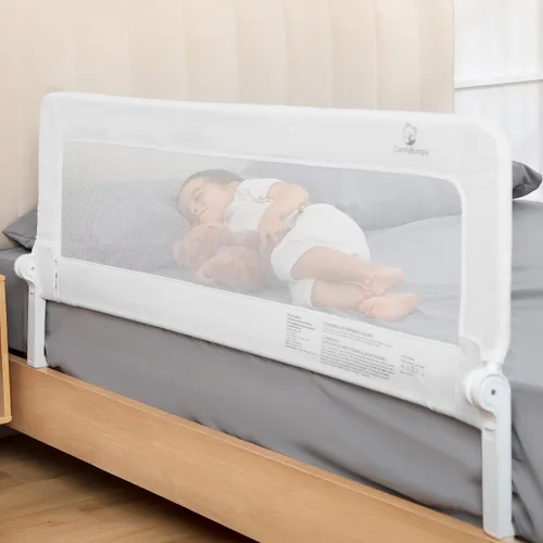 Vista 16 de ComfyBumpy Paquete de 1 riel de cama para niños pequeños de 35.5" L x 19.5" A Rieles de cama para niños pequeños para cama individual, matrimonial