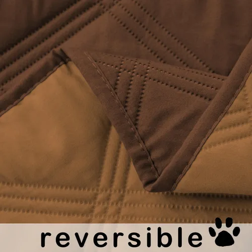 Vista 4 de fuguitex Manta impermeable reversible para perros pequeños, resistente a prueba de fugas, lavable, funda protectora para muebles de interior, apta