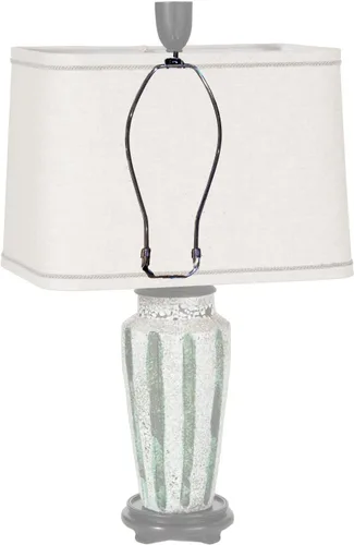 Vista 3 de B&P Lamp® Arpa de lámpara de peso regular de 4-1/2 pulgadas, acabado de bronce antiguo