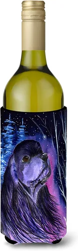 Vista 141 de Caroline's Treasures SS8447CC Starry Night English Bulldog - Enfriador para latas o botellas, lavable, funda plegable con aislamiento para bebidas