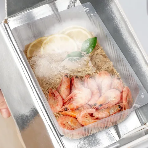 Vista 5 de Caja de envío aislada, caja de cartón con doble aislamiento frío con cajas de espuma de aluminio, kits de mudanza, contenedores de envío de espuma