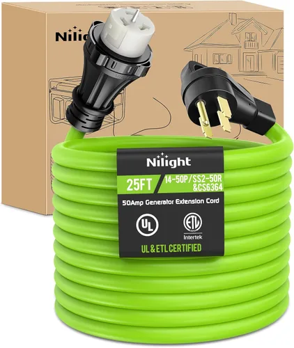 Vista 18 de Nilight Cable de Extensión para Secadora EV de 15 Pies 3 Clavijas 30 Amperios NEMA 10-30P 10-30R Cable de Extensiones Antiguas Servicio Pesado