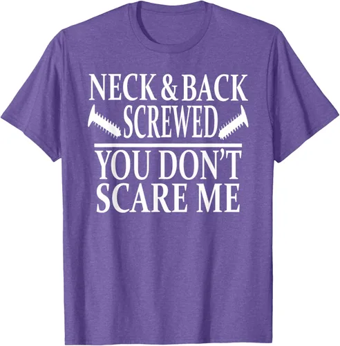 Vista 6 de Camiseta divertida para recuperación de cirugía de columna vertebral y cuello y espalda, Negro