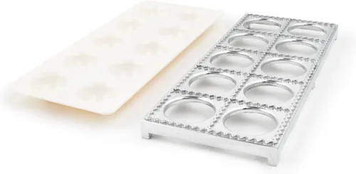 Vista 9 de Fox Run Máquina para Hacer Ravioles en Forma de Flor, de Aluminio, Hace 12 Ravioles en Forma de Flor de 1.5