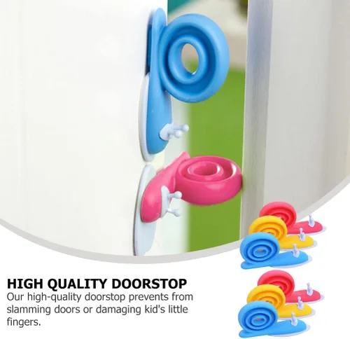 Vista 4 de TEHAUX Tope de puerta de 6 unidades de elastómero termoplástico (TPE) para puerta de animales, antideslizantes, clips decorativos para puerta