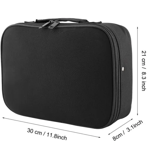 Vista 6 de Herramientas de peluquería Almacenamiento Estuche de transporte, Profesional Multifuncional Peluquero Peluquero Diseñador Bolsa de Sesión Cosméticos