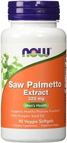 Vista 4 de NOW Foods - Extracto de Saw Palmetto 160 mg. - 240 cápsulas blandas