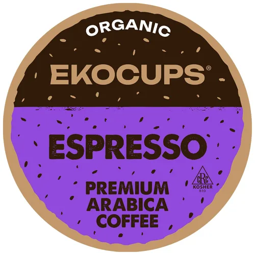 Vista 16 de EKOCUPS Cápsulas de café orgánico descafeinado con proceso de agua suiza de tostado medio, 30% más café por taza, café descafeinado de comercio