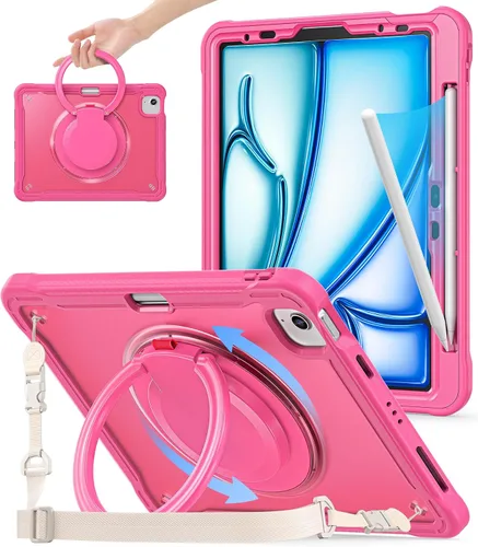 Vista 10 de BATYUE Funda para iPad Air de 11 pulgadas M3/M2 (2025/2024), Air 5th/4th 10.9 pulgadas (2022/2020), Pro 11" 4th/3rd/2nd/1st, funda a prueba