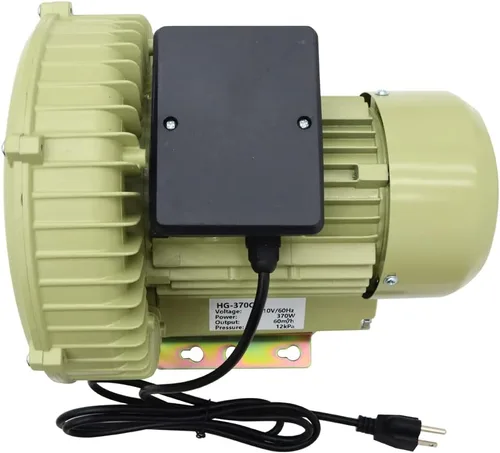 Vista 8 de INTBUYING Bomba industrial 110V 60HZ del ventilador de aire del vórtice del tanque de peces del estanque de los mariscos de la acuicultura