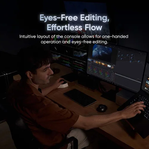 Vista 3 de XPPen Pilot Pro Wireless Editing Console, Bluetooth, Joystick, Tri-Rotary