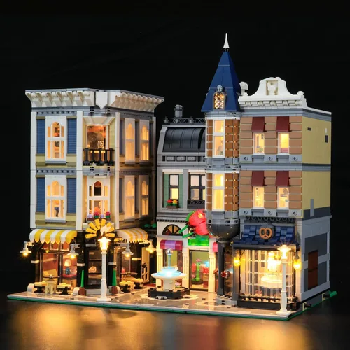 Vista 2 de LIGHTAILING Kit de iluminación LED para Lego- 10255, modelo de bloques de construcción cuadrados de montaje, juego de luces LED compatible