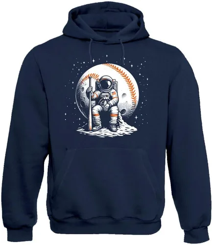 Vista 7 de Xtreme Apparrel Crush City Houston Space City Astronaut - Sudadera con capucha para los fanáticos del béisbol