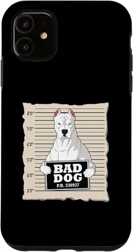 Vista 5 de iPhone 15 Dogo Argentino mug shot guilty dog Case