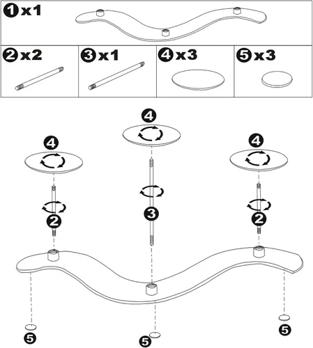 Vista 7 de Candelabro de hierro de 3 brazos - 10 pulgadas ondulado para velas de pilar Marco de metal duradero con 3 plataformas escalonadas, acabado negro