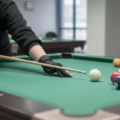 Vista 5 de Guante de piscina para mano izquierda, guantes de billar para mano izquierda 3 dedos