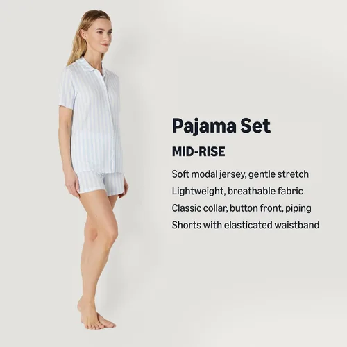 Vista 2 de Amazon Essentials x Conjunto de pijama de manga corta Sofia Grainge Mommy and Me