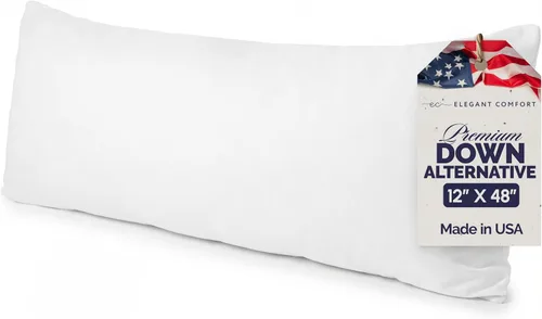 Vista 16 de Elegant Comfort Paquete de 2 rellenos de almohada de poliéster y algodón, relleno de fibra siliconada, 12 x 12, color blanco, 2