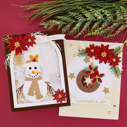 Vista 3 de Spellbinders Suzanne Hue - Troqueles grabados para coronas navideñas S6-219