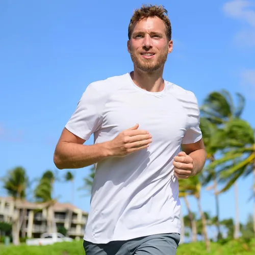 Vista 2 de CE' CERDR Mens Workout Shirts Quick Dry Performance Short Sleeve Athletic Shirts