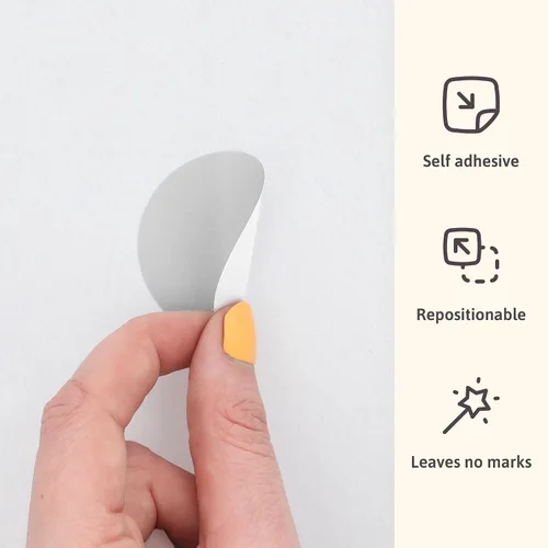 Vista 3 de Teddylabels - Calcomanías de Animales Árticos - Pegatinas de Pared Fáciles de Aplicar y Removibles: Transforma el Dormitorio de tus Niños Pequeños