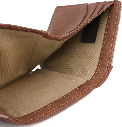 Vista 5 de J. Buxton Expedition II Huntington Gear RFID Tres veces, Verde -Oliva, Vintage