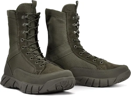 Vista 2 de XPETI Botas militares tácticas Assault LT de 8" para hombre Verde (Ranger Green)