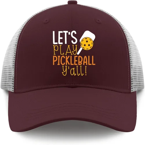 Vista 9 de Baseball Caps Let's Play Pickleball Y'all Baseball Cap for Men Vintage Denim Hat Adjustable