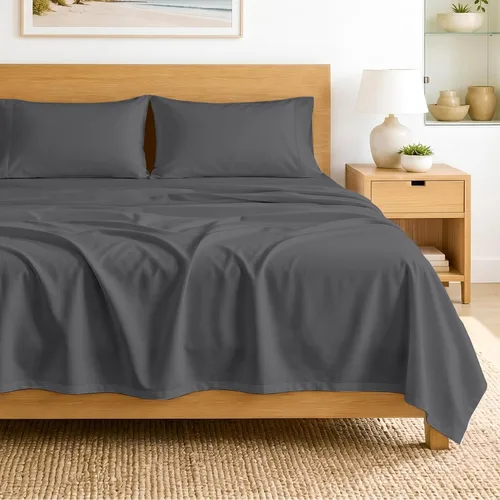 Vista 38 de SGI Bedding - Juego de sábanas de 600 hilos, 4 piezas, 100% de algodón egipcio, tamaño completo, juego de sábanas con bolsillo profundo de 38 cm