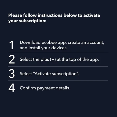 Vista 9 de ecobee Total Security Bundle Suscripción avanzada de 1 año de Smart